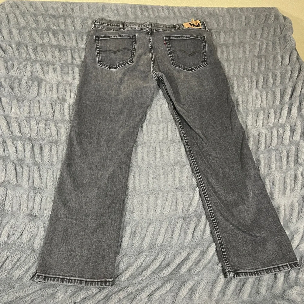 Levis 514 Straight Fit Mens Jeans 40x32 Charcoal Gray Stretch‎ Denim 00514-1598